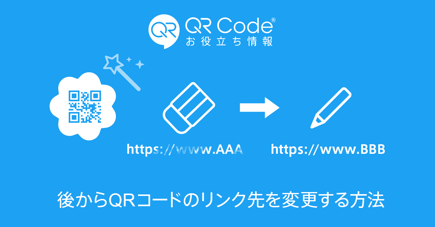 あとからqrコードのリンク先を変更する方法 可変qr 商用無料 Qrコードお役立ち情報 Qr
